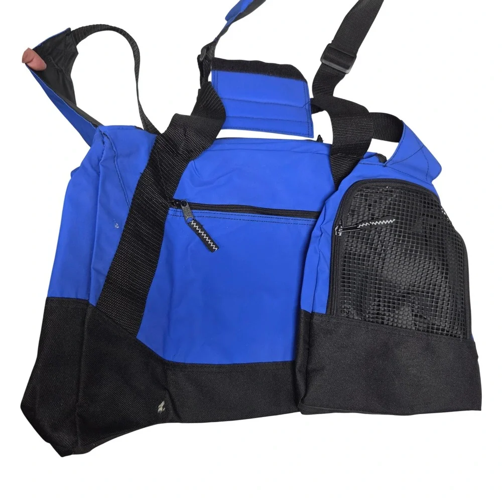 Rivers End Sports Duffel Bag Blue Black Carry On Travel Gym Bag 080-22